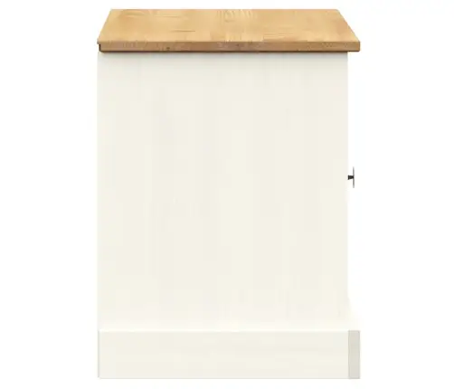 Apavu Skapis Vigo, 106X35X45 Cm, Priedes Masīvkoks, Balts Vidaxl