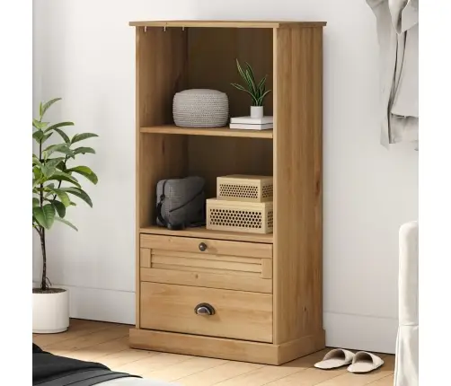 Grāmatu Plaukts, Vigo, 60X35X114,5 Cm, Priedes Masīvkoks Vidaxl