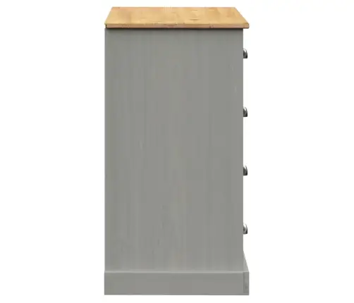 Skapītis Ar Atvilktnēm Vigo, 113X40X75 Cm, Priedes Masīvkoks Vidaxl