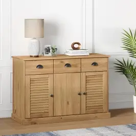 Sahtlitega Puhvetkapp "Vigo" 113X 40 X 75 cm Männipuit