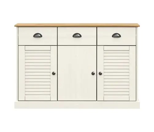 Skapītis Ar Atvilktnēm Vigo, 113X40X75 Cm, Priedes Masīvkoks Vidaxl