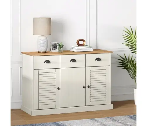 Skapītis Ar Atvilktnēm Vigo, 113X40X75 Cm, Priedes Masīvkoks Vidaxl