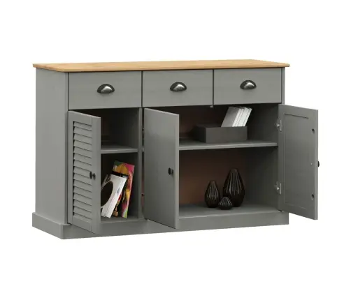 Skapītis Ar Atvilktnēm Vigo, 113X40X75 Cm, Priedes Masīvkoks Vidaxl