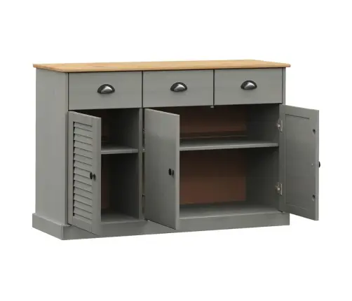 Skapītis Ar Atvilktnēm Vigo, 113X40X75 Cm, Priedes Masīvkoks Vidaxl