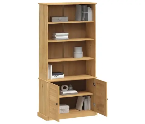Knygų Spinta Vigo, 85X35X170cm Pušies Medienos Masyvas