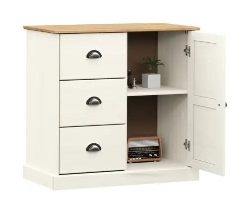 Skapītis Ar Atvilktnēm Vigo, 78X40X75 Cm, Priedes Masīvkoks Vidaxl