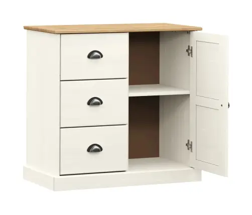 Skapītis Ar Atvilktnēm Vigo, 78X40X75 Cm, Priedes Masīvkoks Vidaxl