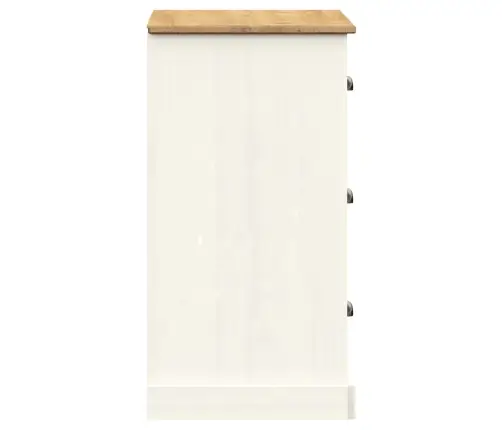 Skapītis Ar Atvilktnēm Vigo, 78X40X75 Cm, Priedes Masīvkoks Vidaxl