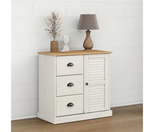 Skapītis Ar Atvilktnēm Vigo, 78X40X75 Cm, Priedes Masīvkoks Vidaxl