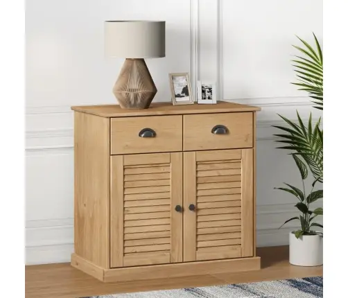 Skapītis Ar Atvilktnēm Vigo, 78X40X75 Cm, Priedes Masīvkoks Vidaxl