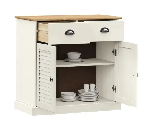 Šoninė Spintelė Su Stalčiais Vigo, Balta, 78X40X75cm Pušis