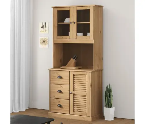 Skapja Augšdaļa Vigo, 78X30X100 Cm, Priedes Masīvkoks Vidaxl