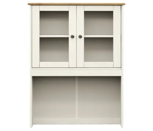 Skapja Augšdaļa Vigo, 78X30X100 Cm, Priedes Masīvkoks, Balts Vidaxl