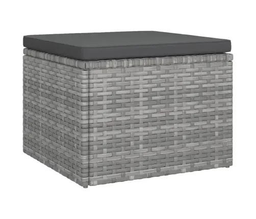 4-Daļīgs Dārza Dīvāna Komplekts Ar Matračiem, Pelēks Pe Pinums Vidaxl