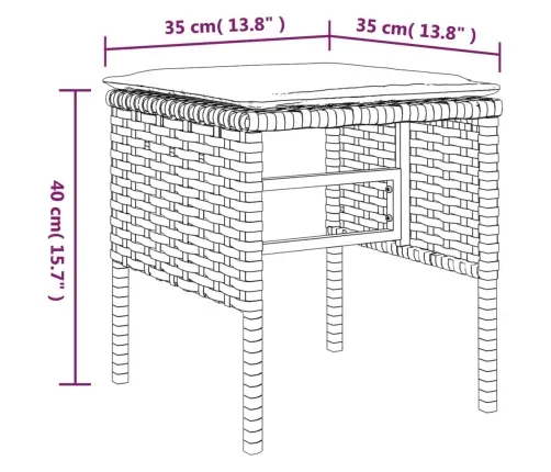 Sodo Komplektas Su Pagalvėlėmis, 6 Dalių, Juodas, Poliratanas Sodo Komplektas Su Pagalvėlėmis, 6 Dalių, Juodas, Poliratanas