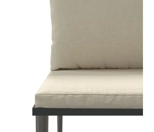 5-Daļīgs Dārza Atpūtas Mēbeļu Komplekts Ar Matračiem, Pelēks Pe Vidaxl