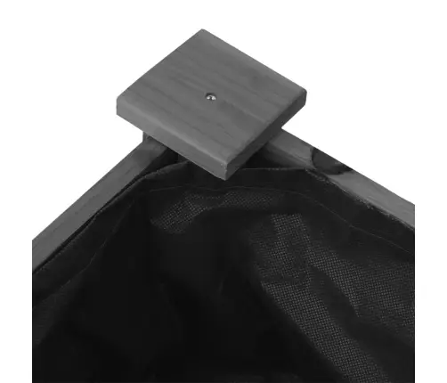 Puķu Kaste Ar Ieliktni, Pelēka, 71X37X80 Cm, Egles Masīvkoks Vidaxl