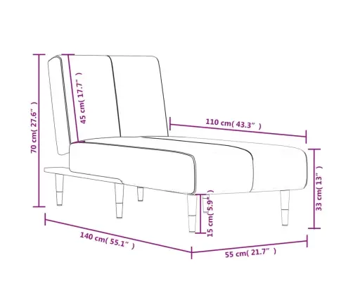 Atpūtas Zvilnis, Melns Samts Vidaxl