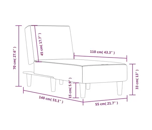Atpūtas Zvilnis, Tumši Pelēks Audums Vidaxl