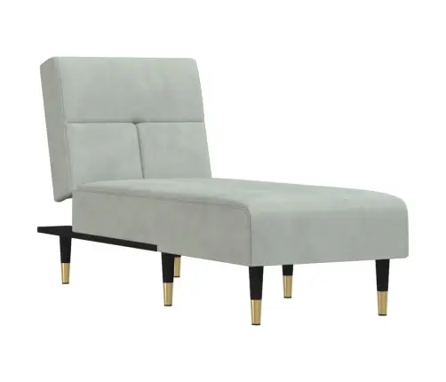 Atpūtas Zvilnis, Gaiši Pelēks Samts Vidaxl