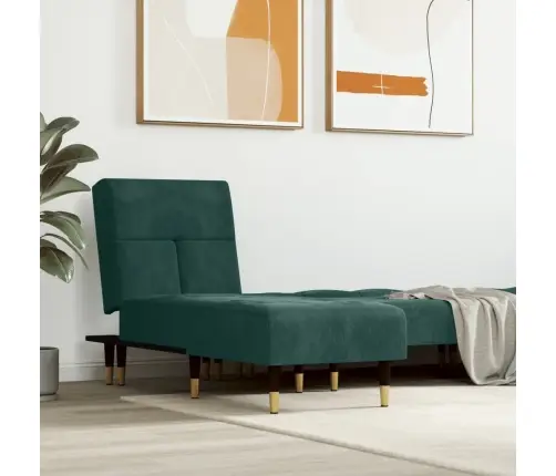 Atpūtas Zvilnis, Tumši Zaļš Samts Vidaxl