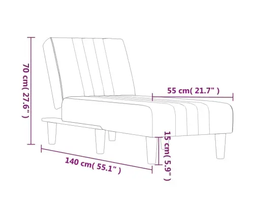 Atpūtas Zvilnis, Melns Audums Vidaxl