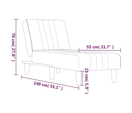 Atpūtas Zvilnis, Melns Samts Vidaxl