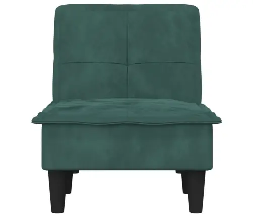 Atpūtas Zvilnis, Tumši Zaļš Samts Vidaxl