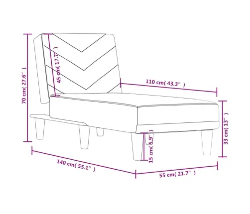 Atpūtas Zvilnis, Gaiši Pelēks Audums Vidaxl