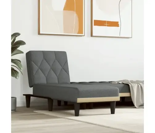 Atpūtas Zvilnis, Tumši Pelēks Audums Vidaxl