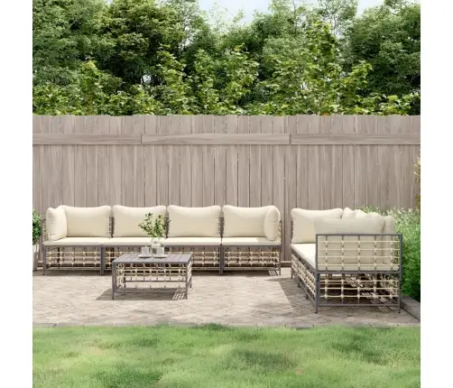 8-Daļīgs Dārza Mēbeļu Komplekts Ar Matračiem, Pe Rotangpalma Vidaxl