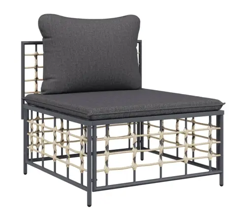 5-Daļīgs Dārza Mēbeļu Komplekts Ar Matračiem, Pe Rotangpalma Vidaxl