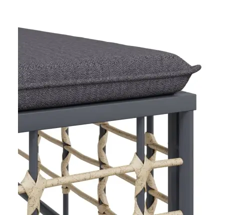 6-Daļīgs Dārza Mēbeļu Komplekts Ar Matračiem, Pe Rotangpalma Vidaxl