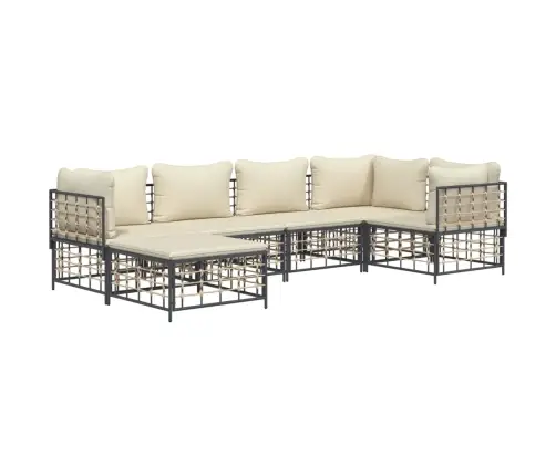 6-Daļīgs Dārza Mēbeļu Komplekts Ar Matračiem, Pe Rotangpalma Vidaxl 6-Daļīgs Dārza Mēbeļu Komplekts Ar Matračiem, Pe Rotangpalma Vidaxl