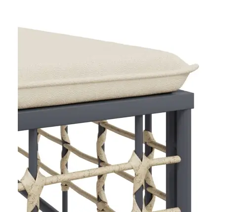 8-Osaline Aiamööbli Komplekt Patjadega, Antratsiit, Polürotang