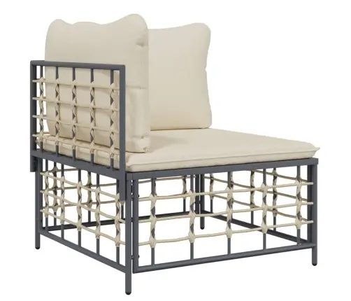 8-Daļīgs Dārza Mēbeļu Komplekts Ar Matračiem, Pe Rotangpalma Vidaxl