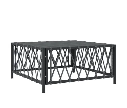 3-Daļīgs Dārza Atpūtas Mēbeļu Komplekts Ar Matračiem, Tērauds Vidaxl