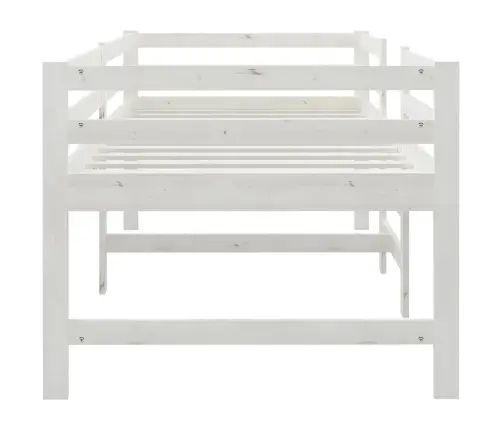 Lovos Rėmas Be Čiužinio, Baltas, 90X200cm Pušies Masyvas