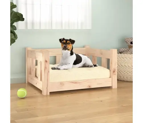 Suņu Gulta, 55,5X45,5X28 Cm, Priedes Masīvkoks Vidaxl