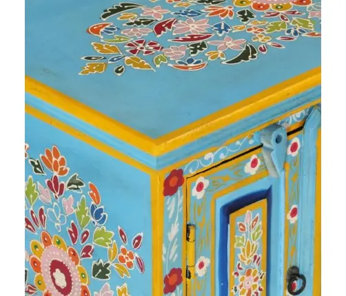 Televizoriaus Spintelė, Mėlyna, 110X30X40cm Mango Masyvas