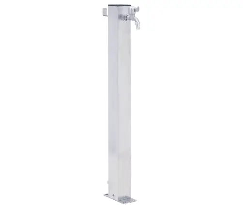 Dārza Ūdens Kolonna, 100 Cm, Nerūsējošs Tērauds, Kvadrāta Vidaxl