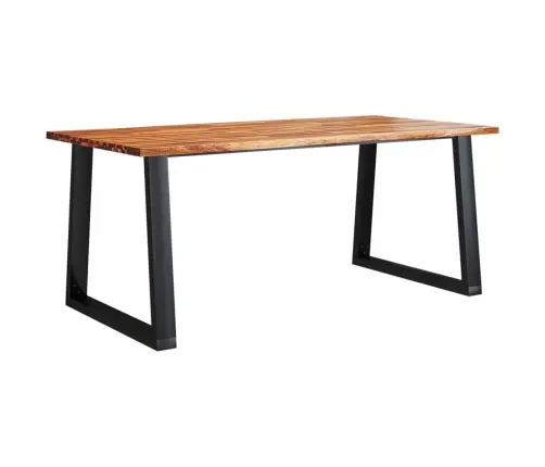 3-Daļīgs Dārza Mēbeļu Komplekts, Dabīgas Malas, Akācijas Koks Vidaxl