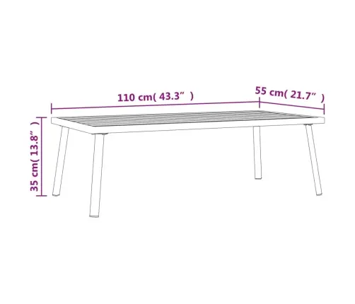 2-Osaline Aiamööbli Komplekt, Antratsiithall, Teras