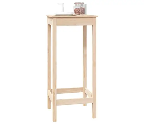 Bāra Galds, 50X50X110 Cm, Priedes Masīvkoks Vidaxl