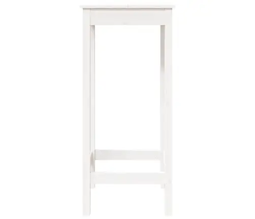 Baarilaud, Valge, 50 X 50 X 110 cm Männipuit