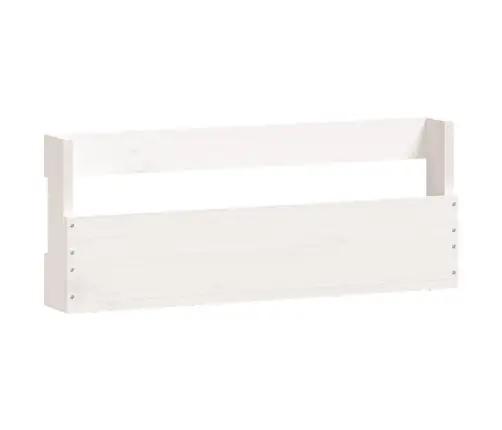 Sienas Apavu Plaukti, 2 Gab., Balti, 59X9X23 Cm, Priedes Koks Vidaxl