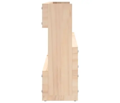 Seinale Kinnitatavad Jalatsiriiulid 2 Tk, 110 X 9 X 23 cm Mänd