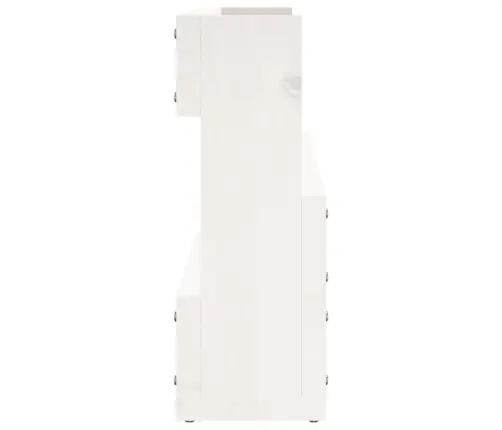 Sieninės Batų Lentynos, 2Vnt., Baltos, 110X9X23cm Pušis