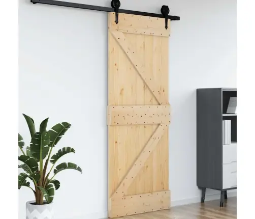 Durvis Narvik, 85X210 Cm, Priedes Masīvkoks Vidaxl