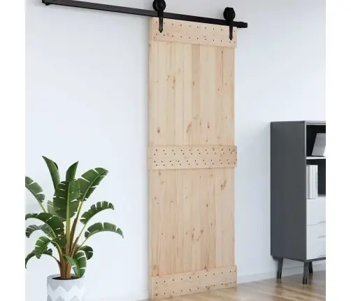 Durvis Narvik, 80X210 Cm, Priedes Masīvkoks Vidaxl